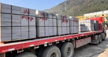 嘉峪关 芝麻灰地铺石出货日常