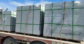 嘉峪关 芝麻白花岗岩地铺石装车日常