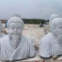 嘉峪关 白麻花岗岩石材人物立体雕刻