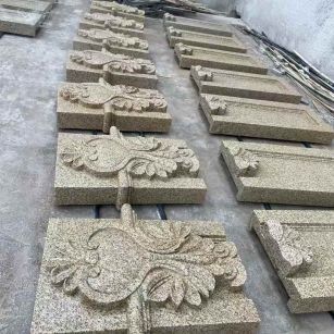 嘉峪关 黄金麻花岗岩别墅外墙雕刻板