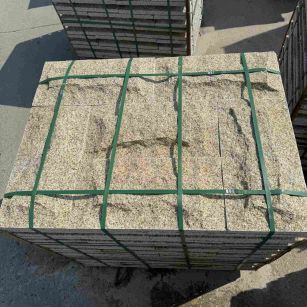 嘉峪关 黄金麻花岗岩石材自然面蘑菇石成品