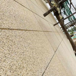 嘉峪关 黄金麻花岗岩荔枝面外墙干挂石材效果示例