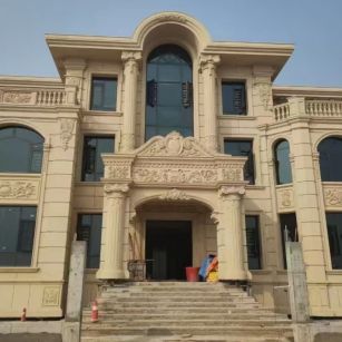 嘉峪关 黄金麻花岗岩别墅外墙干挂