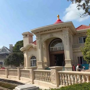 嘉峪关 黄金麻花岗岩欧式别墅