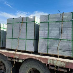 嘉峪关 芝麻白花岗岩地铺石装车日常