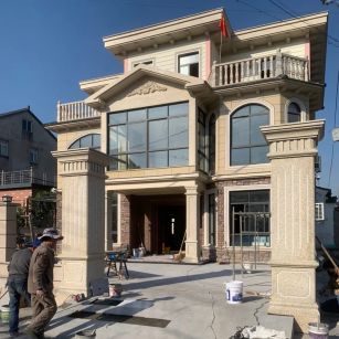 嘉峪关 黄金麻花岗岩荔枝面别墅外墙干挂私家专属