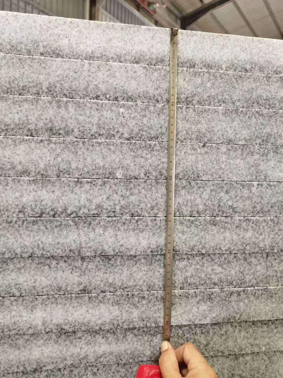 嘉峪关 芝麻白火烧成品厚薄均匀，B料价格接近A料质量