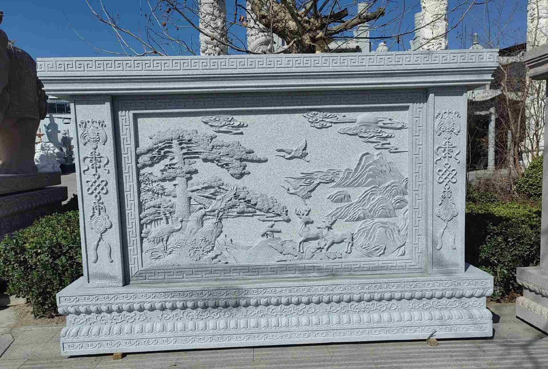 嘉峪关 芝麻白大型照壁，屏风，影壁