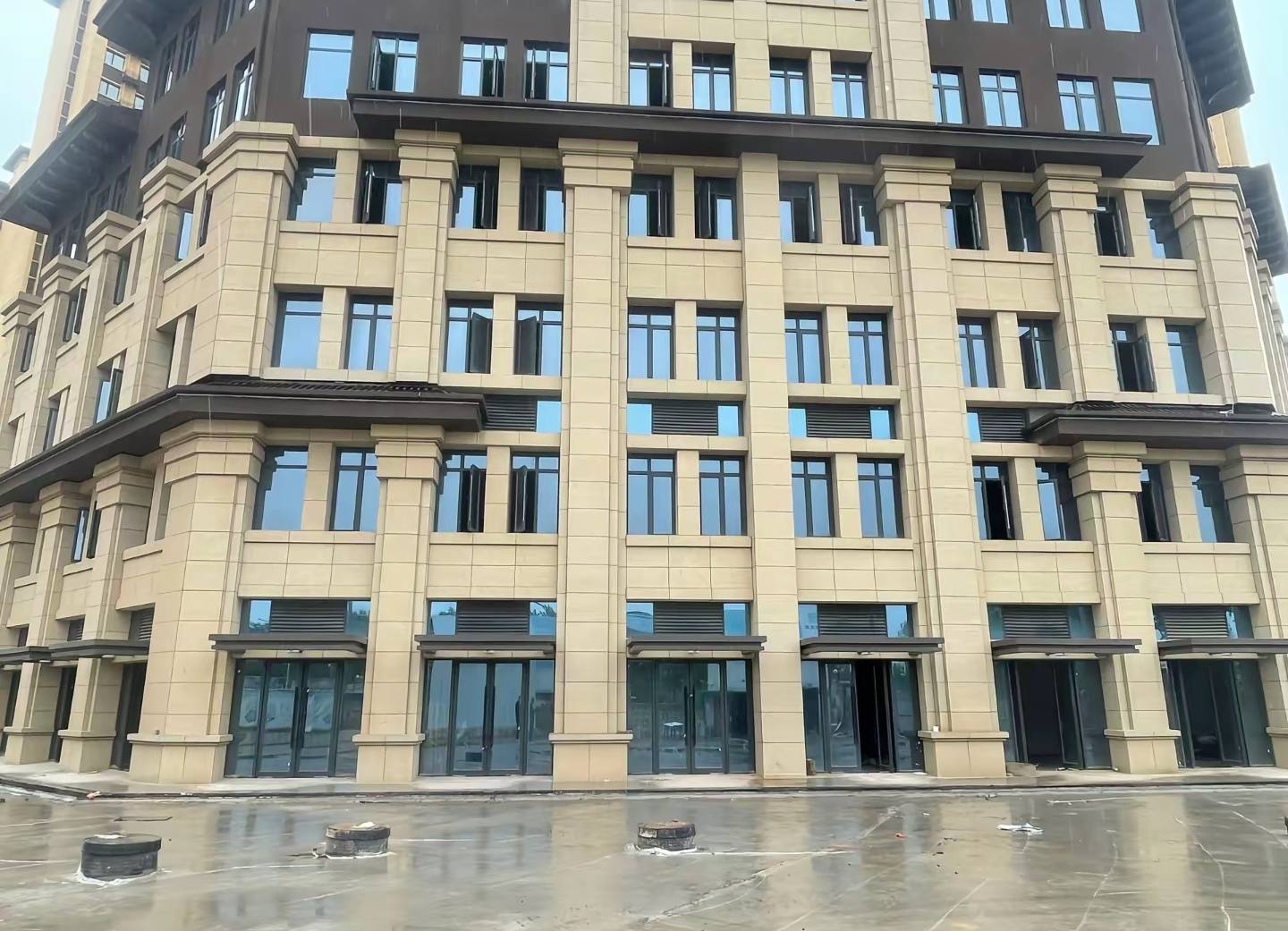 嘉峪关 黄金麻花岗岩荔枝面小区外墙干挂