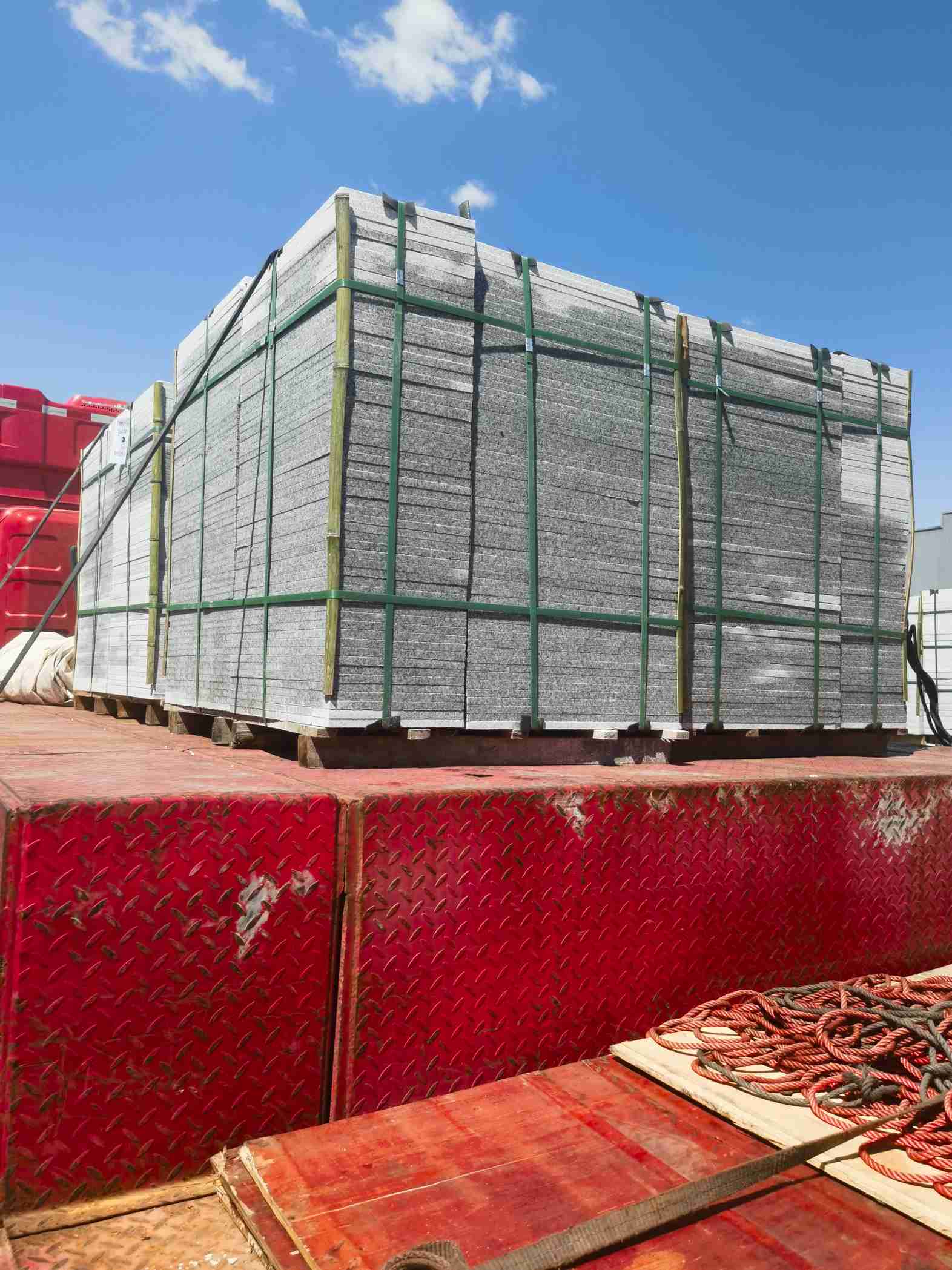 嘉峪关 芝麻白火烧规格板地铺石300*600/600*600