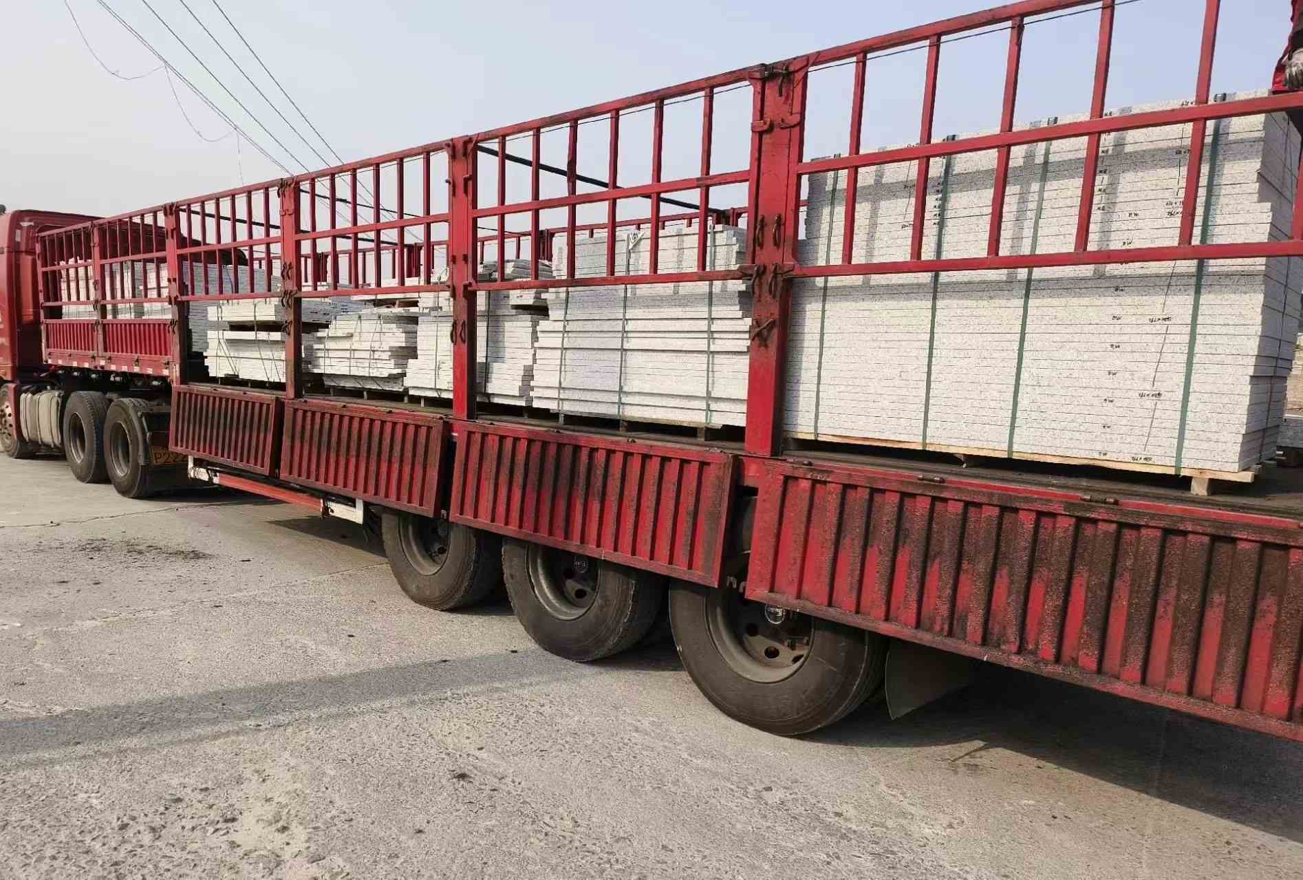 嘉峪关 白麻荔枝面外墙干挂，工厂装车日常