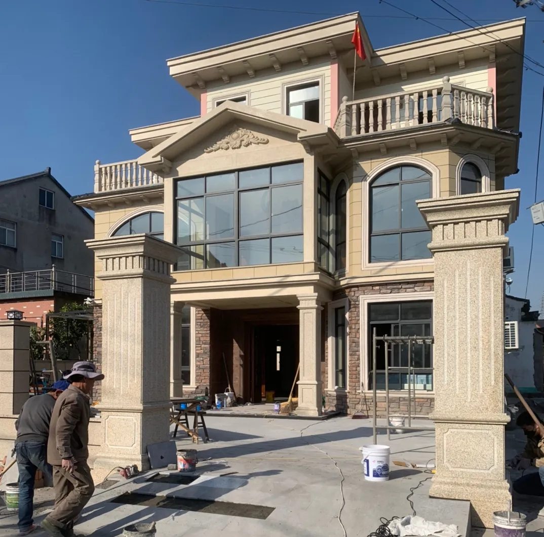 嘉峪关 黄金麻花岗岩荔枝面别墅外墙干挂私家专属