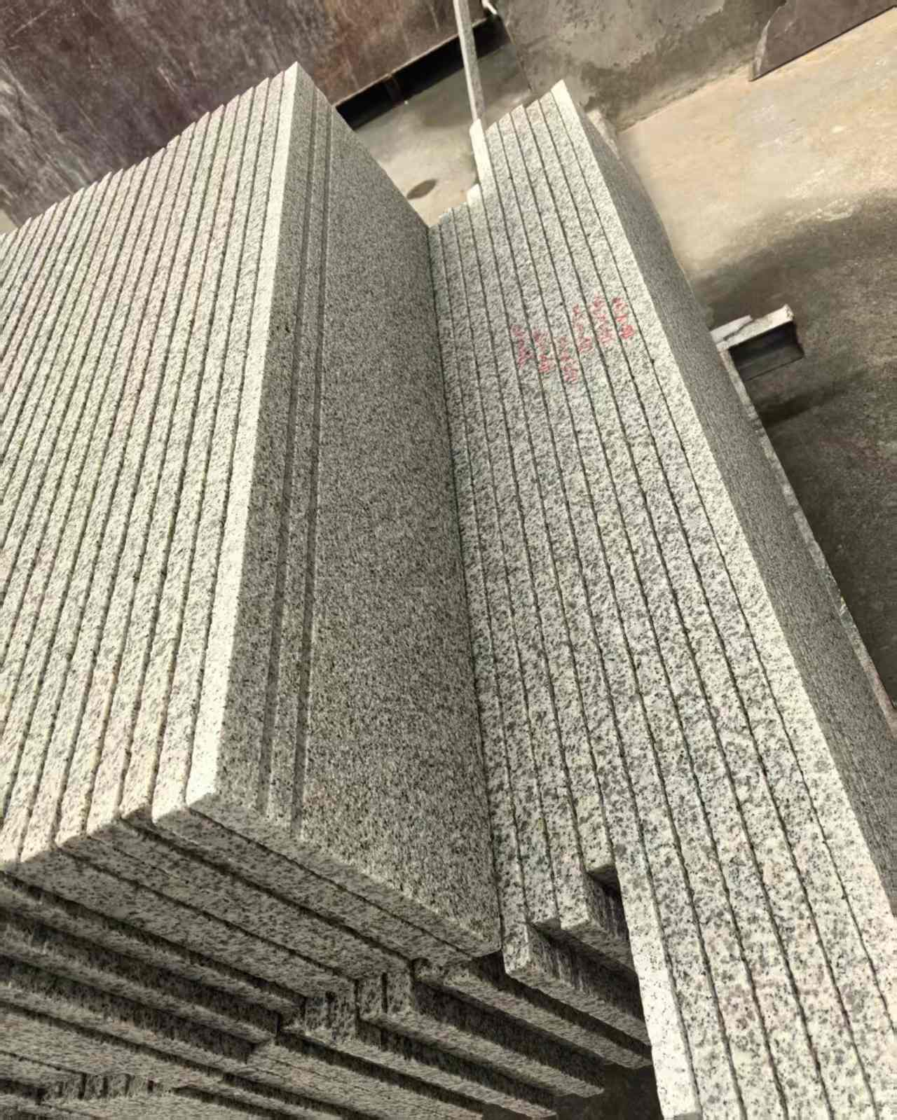 嘉峪关 白麻荔枝面花岗岩楼梯踏步