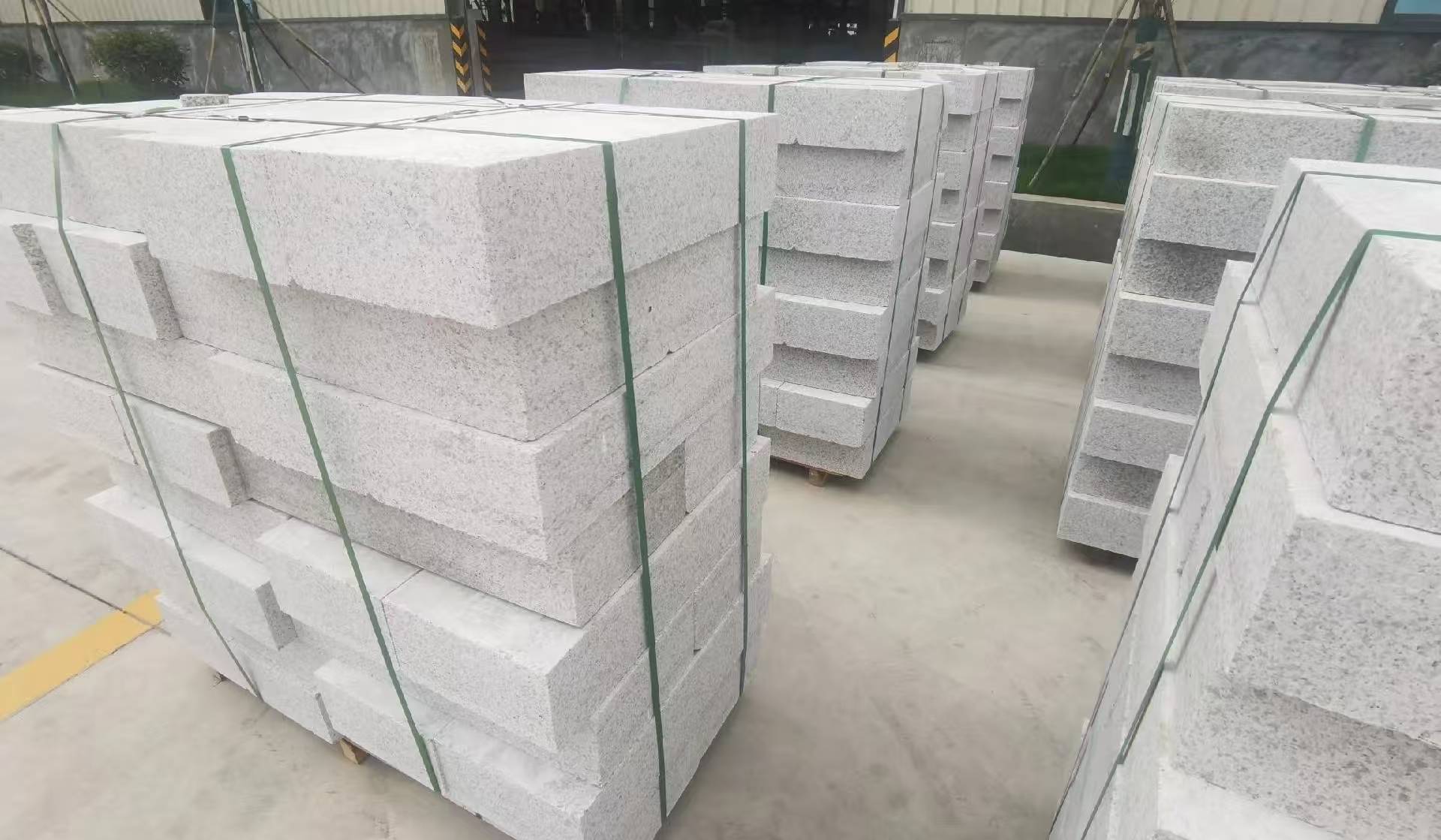 嘉峪关 白麻花岗岩路沿石，立缘石，平缘石，路牙石，道牙石，马路牙子等